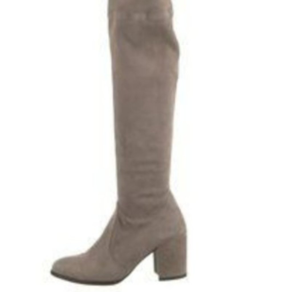 Stuart Weitzman Tieland Shoes In Taupe (Over The Knees)